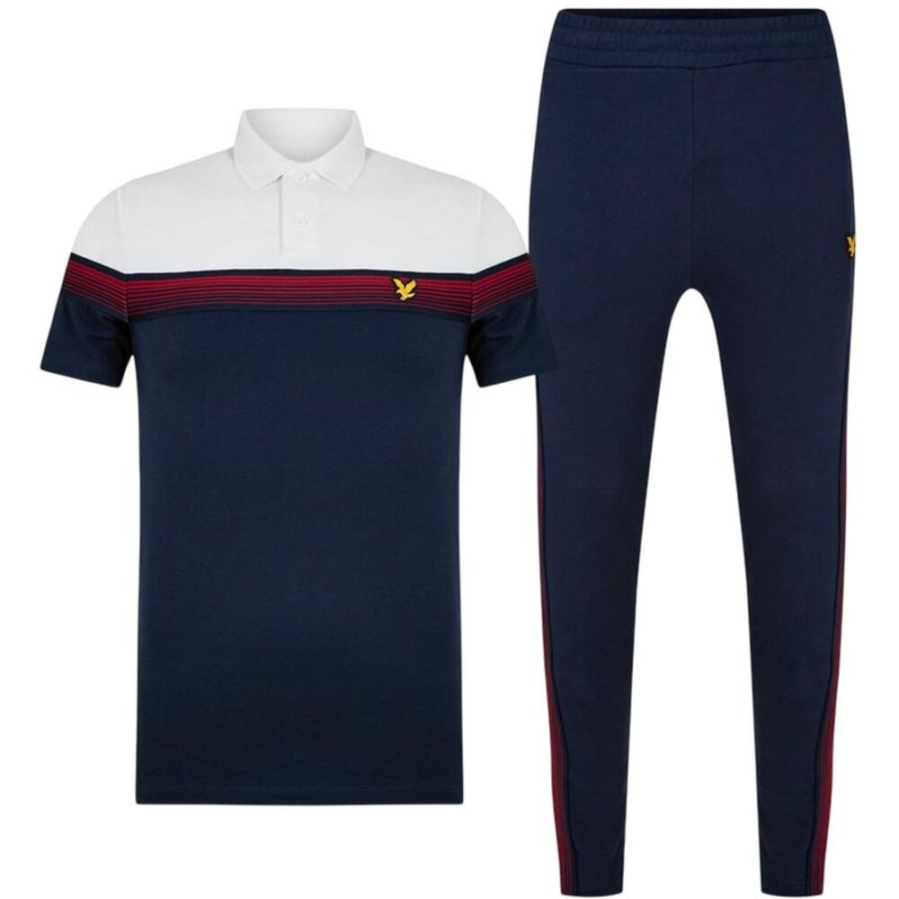 Lyle & Scott Mens Tracksuit Set (Pack of 2) / White